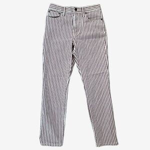 Madewell red and white striped jeans!